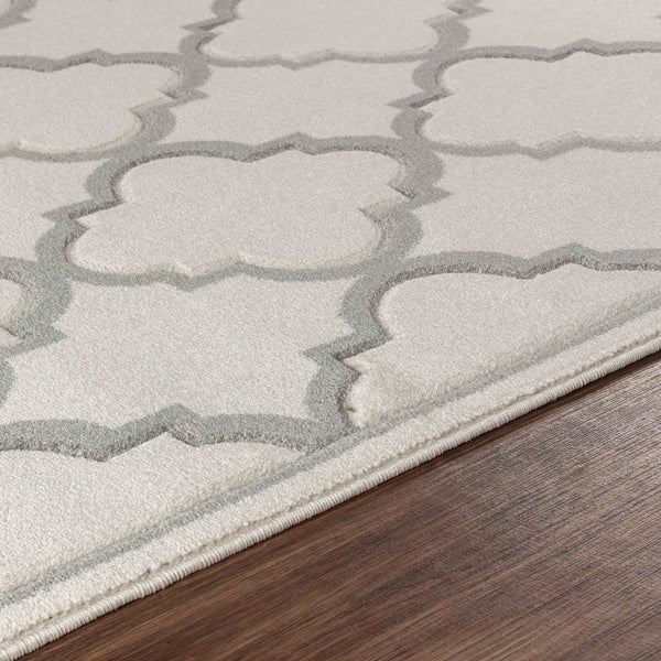 Teppich Orient Marokkanisch Grau/Weiß 200x275 cm