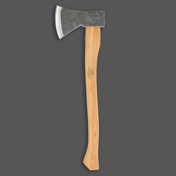 Forstbeil mit Stahlkopf und Eschenholzstiel von Helko Werk