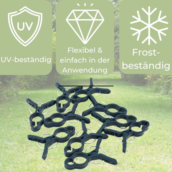 Pflanzenklammern mit UV-beständigem, flexiblem und frostbeständigem Symbol