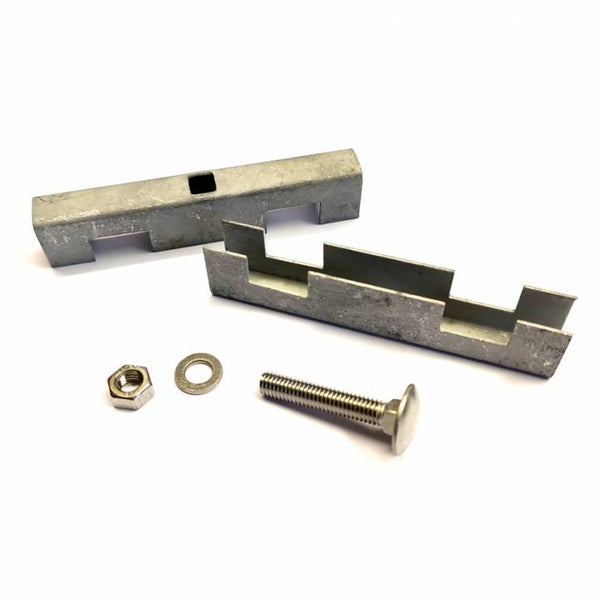 Dachrinnenhalterung mit Schraube, Mutter und Unterlegscheibe