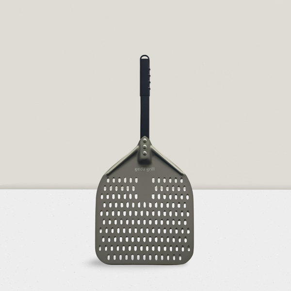 GEDA Grill Curva Aluminium Pizzaschieber 30cm, harteloxiert, perforiert, abnehmbar