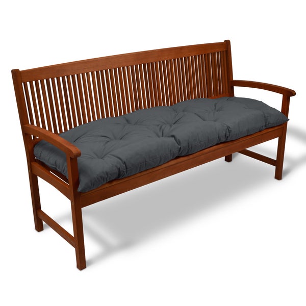 Beautissu Flair BK Bankpolster 120x50x8cm Graphitgrau