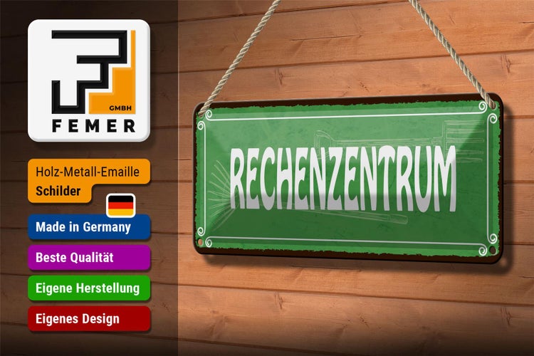 Blechschild Spruch 27x10cm Rechenzentrum Gärtner Garten Dekoration