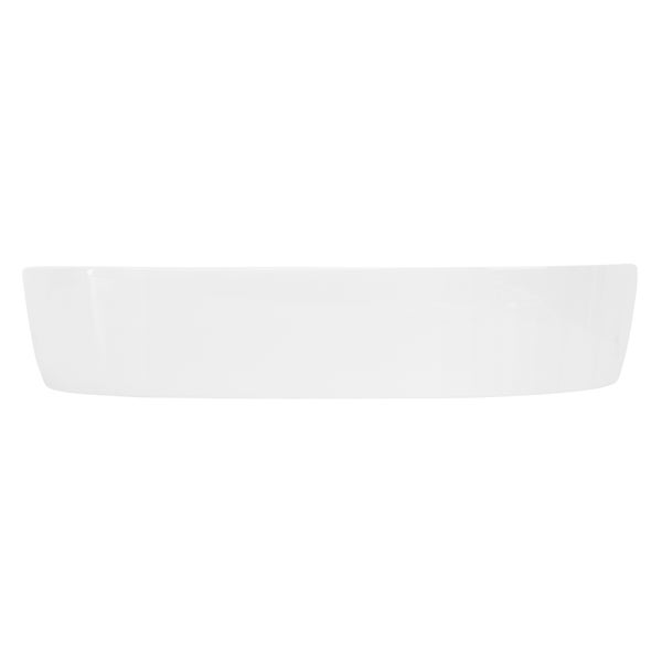 ML-Design Waschbecken aus Keramik in Weiß glänzend 60 x 40 x 12 cm, Oval, Moderne Aufsatzwaschbecken, Design Waschtisch Aufsatz-Waschschale Waschplatz Handwaschbecken, für das Badezimmer / Gäste-WC