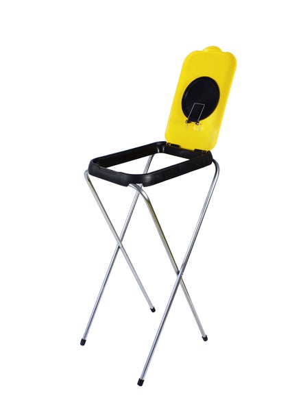 Müllsackständer SwingFix Gelb 1x 120L Blauer Gelber Sack Einer Mülleimer Müllbeutelständer Müllsackhalter 120L