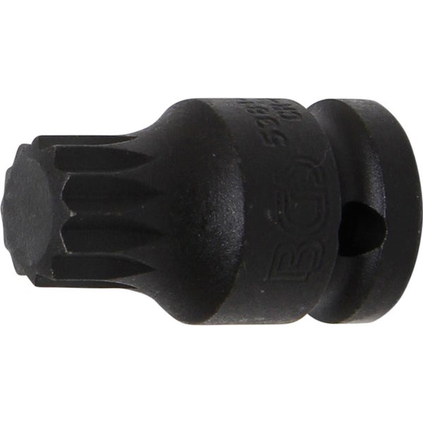 BGS Kraft-Bit-Einsatz Antrieb Innenvierkant 12,5 mm (1/2) Innenvielzahn (für XZN) M18 - 5381-M18