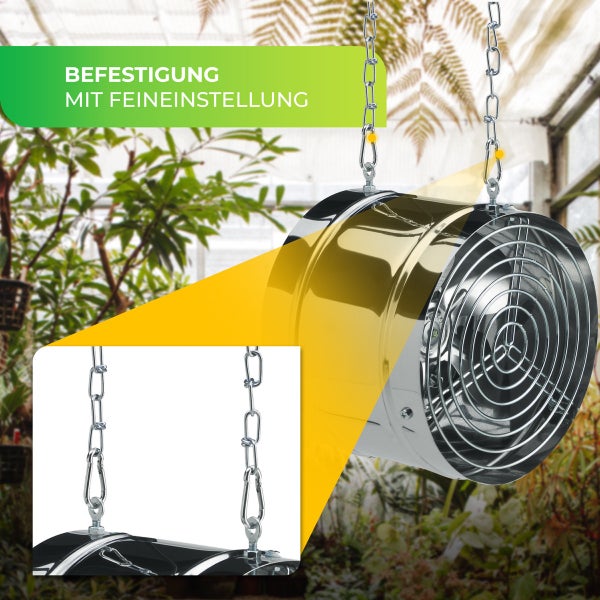 Gewächshausventilator Arizona mit 31 Watt und 420 m³/h Luftumwälzung