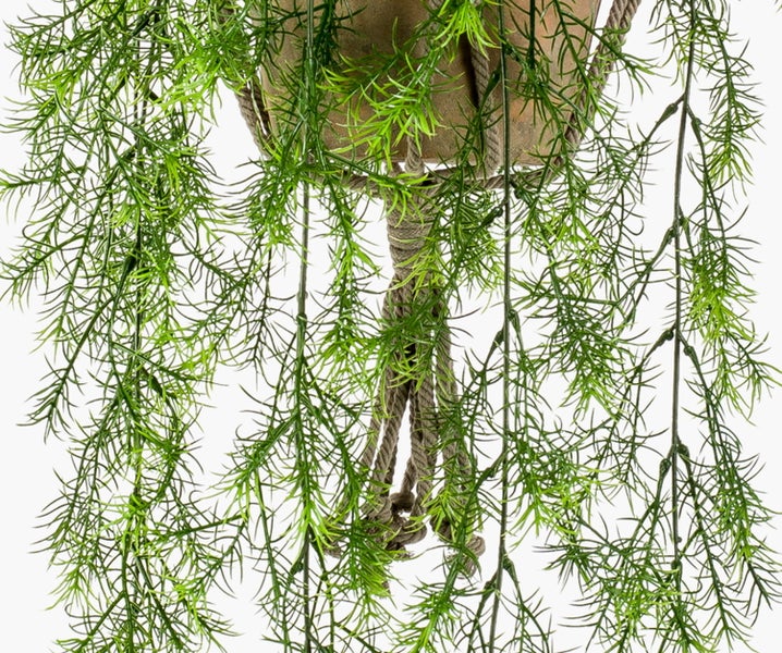 Künstlicher Kirschblütenbaum im schwarzen Topf mit rosa Blüten und grünen Blättern.