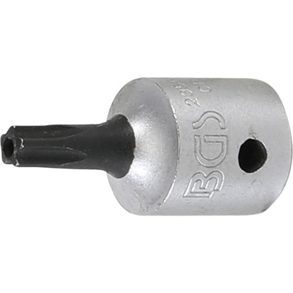BGS Bit-Einsatz Antrieb Innenvierkant 6,3 mm (1/4) TS-Profil (für Torx Plus) mit Bohrung TS20 - 2355-TS20