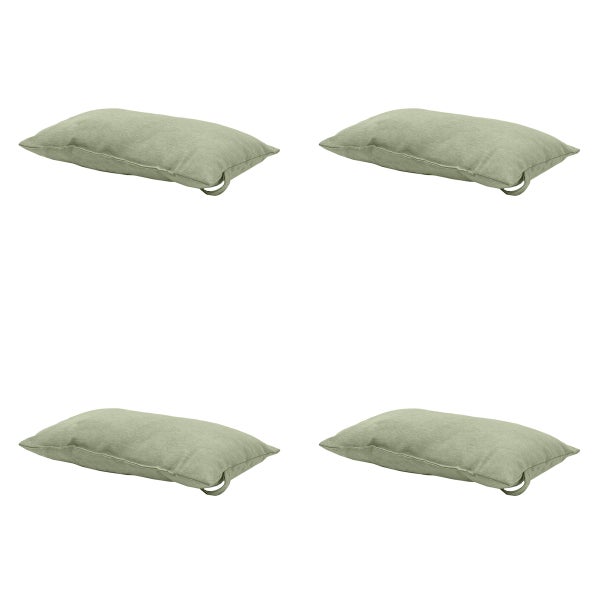 Kissen Panama Salbei - Ca. 24x40 cm - 4er-Set