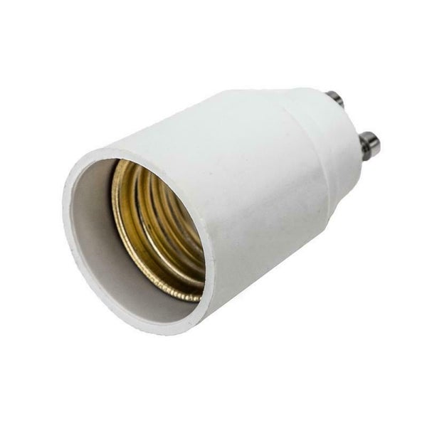 Lampenfassung Adapter GU10 auf E27 aus Kunststoff