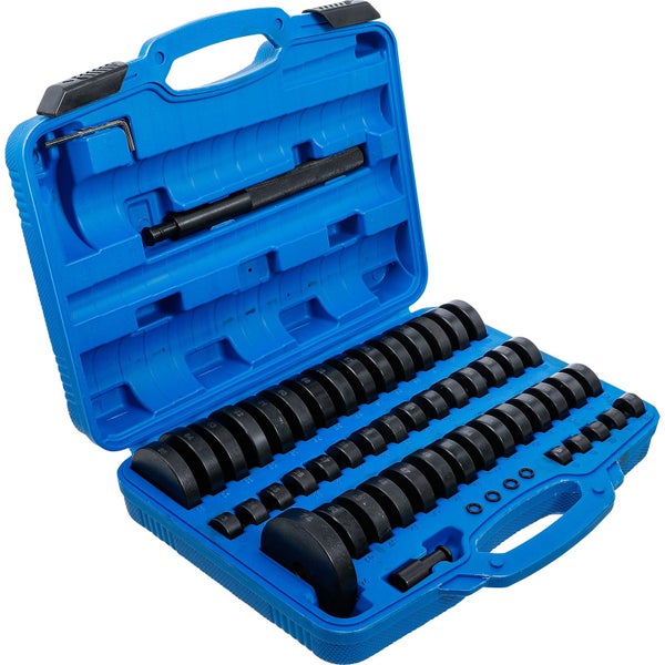 Lagerschalen-Satz in einem blauen Werkzeugkoffer