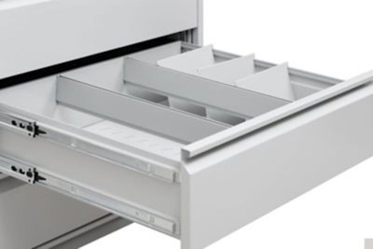 PROREGAL Karteischrank Mare 6 Schubladen HxBxT 132 x 76 x 62 cm Grau