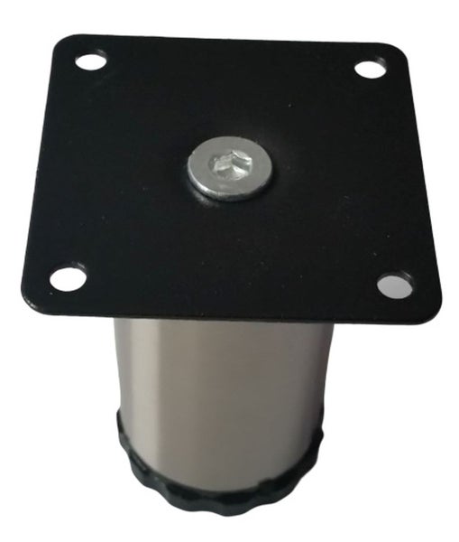 Möbelfuß mit quadratischer Montageplatte