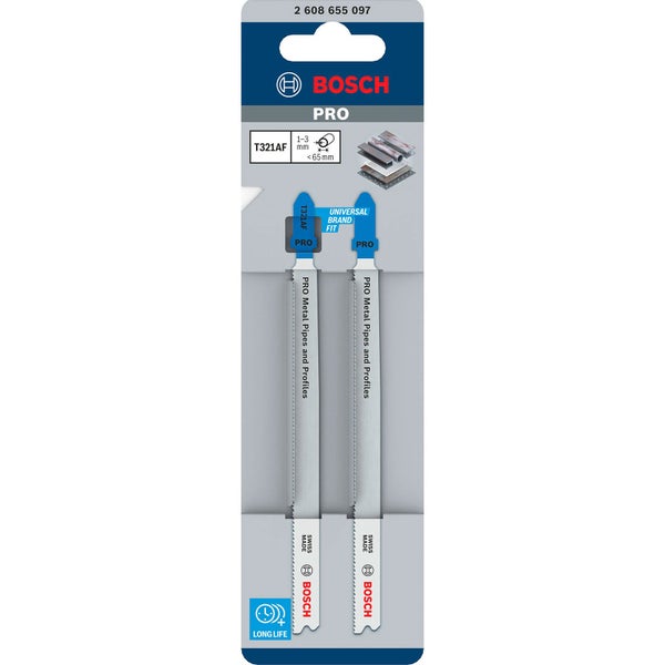 Bosch PRO Metal Pipes and Profiles T321AF Stichsägeblatt 132 mm 2-tlg. - 2608655097
