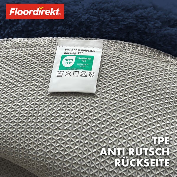 Rutschfeste Teppichrückseite mit Öko Tex Siegel