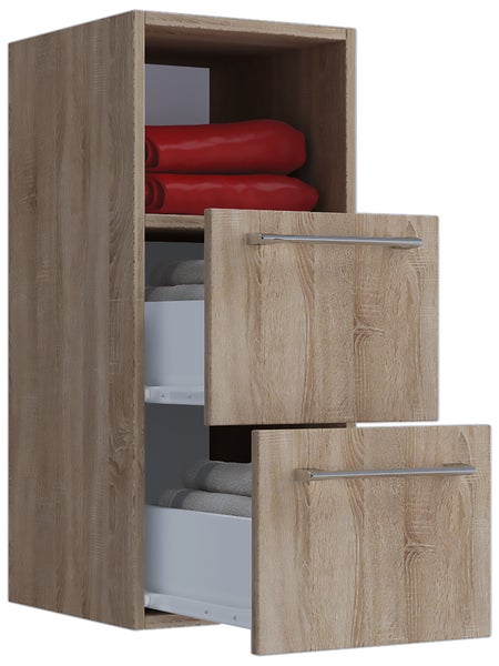 Holz Badmöbel Midischrank Badschrank Bad Badinos S