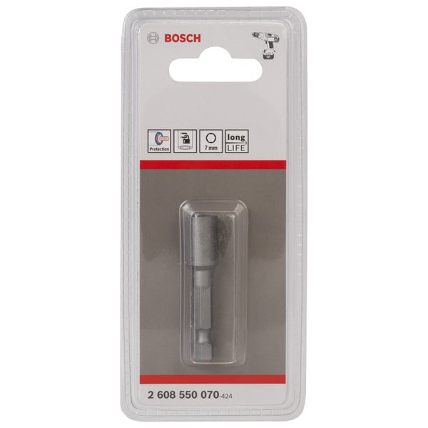 Bosch Steckschlüssel, 50 x 7 mm, M 4, mit Magnet -2608550070