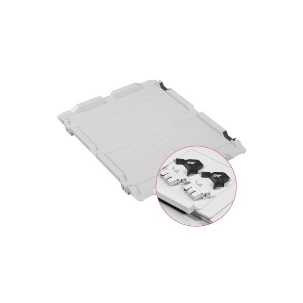 PROREGAL Spar Set 10x Eurobox Nextgen Economy Mit Scharnierdeckel & Schwarzen Schiebeschnappverschlüssen Griffe Geschlossen HxBxT 12 x 30 x 40 cm