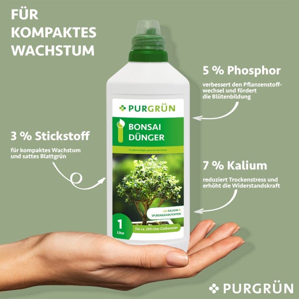 Purgrün Bonsai-Dünger 1 Liter
