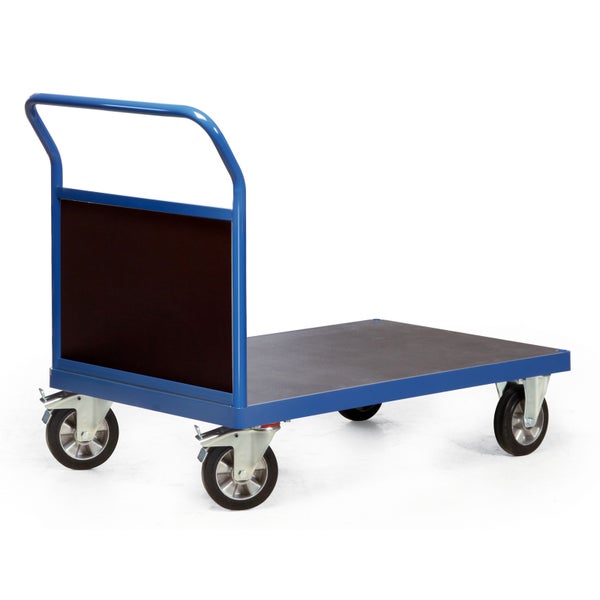 Plattformwagen mit Schiebebügel und vier Rädern