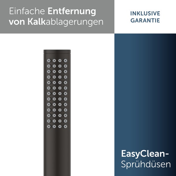 Handbrause mit Antikalkfunktion und EasyClean-Sprühdüsen