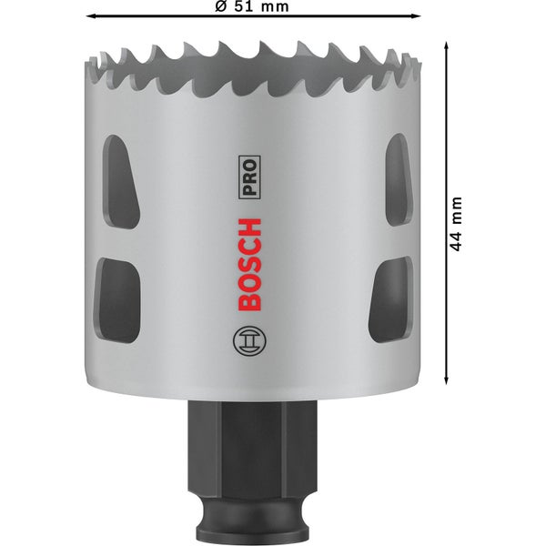 Bosch PRO Multi Material PC Plus Lochsäge 51 mm 12-tlg. - 2608594483