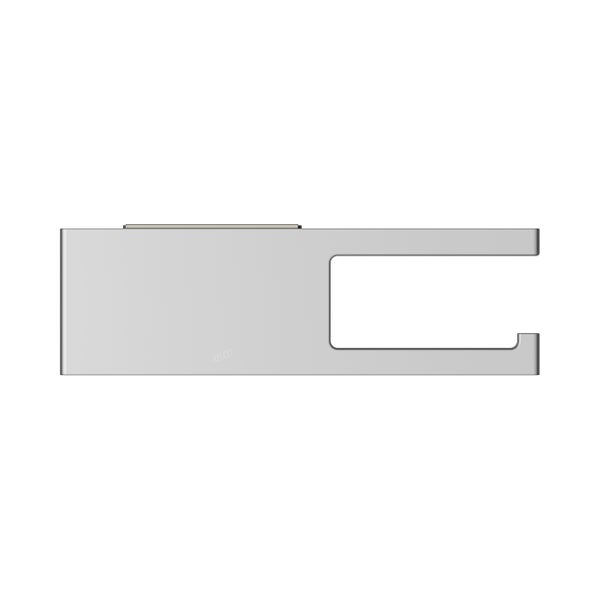 KEUCO Edition 400 Toilettenpapierhalter aus Aluminium, mit Ablage, silber-eloxiert