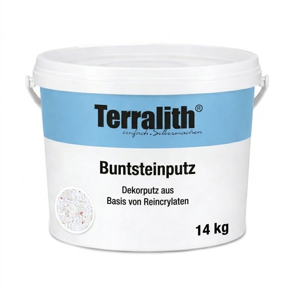 Terralith Buntsteinputz, Dekorputz auf Basis von Reinacrylaten, 14 Kilogramm Eimer