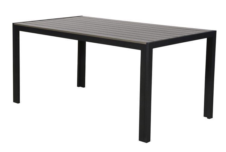 Cirl Gartentisch, 150 cm schwarz/grau. 150 X 90 X 75 cm