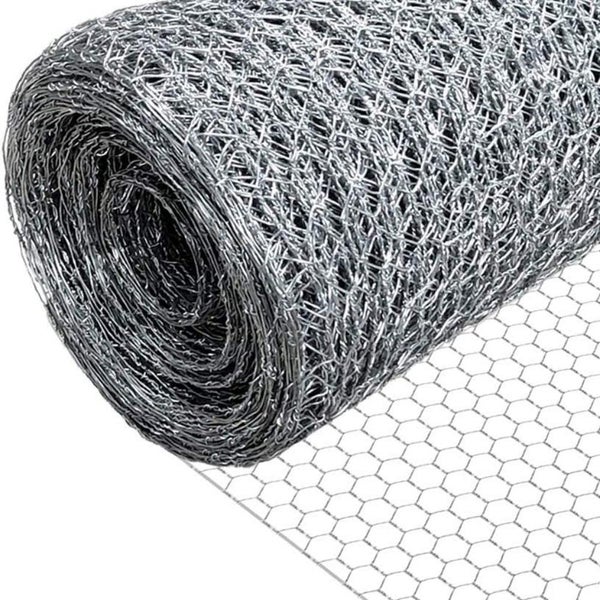 PROREGAL Maschendrahtzaun Sechseckgeflecht Keepy Höhe 1,0 Meter Länge 50 Meter Maschenweite 25 mm Drahtstärke 0,8 mm Verzinkt