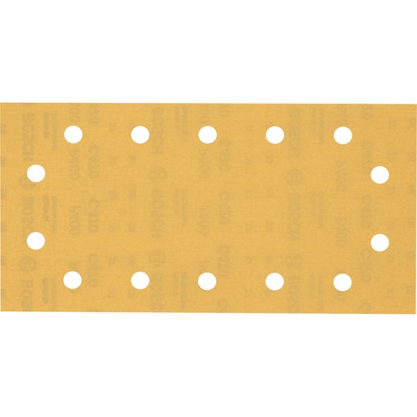 Bosch 50x Expert C470 Schleifpapier mit 14 Löchern für Schwingschleifer 115 x 230 mm G 400 - 2608900950