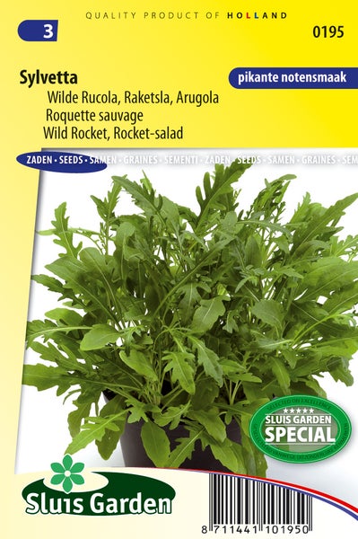 Sylvetta-Rucola-Samenpackung von Sluis Garden
