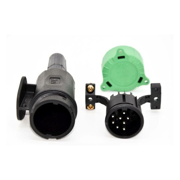 Anhängerstecker 13-polig (8 Pins belegt), 2-fach- & 1-fach-Tülle, inkl. Parkdose