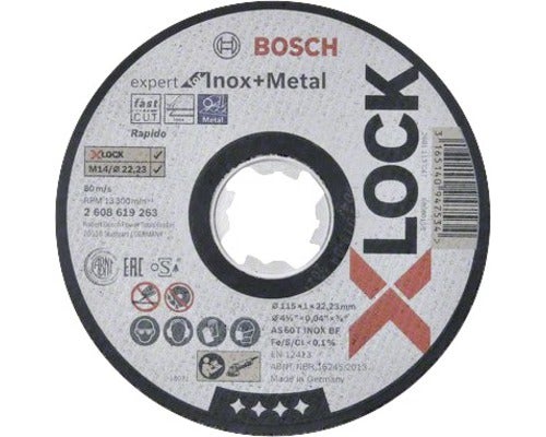 X-LOCK Expert for Inox+Metal Trennscheibe gerade AS 60 T INOX BF, 115x1x22,23 mm