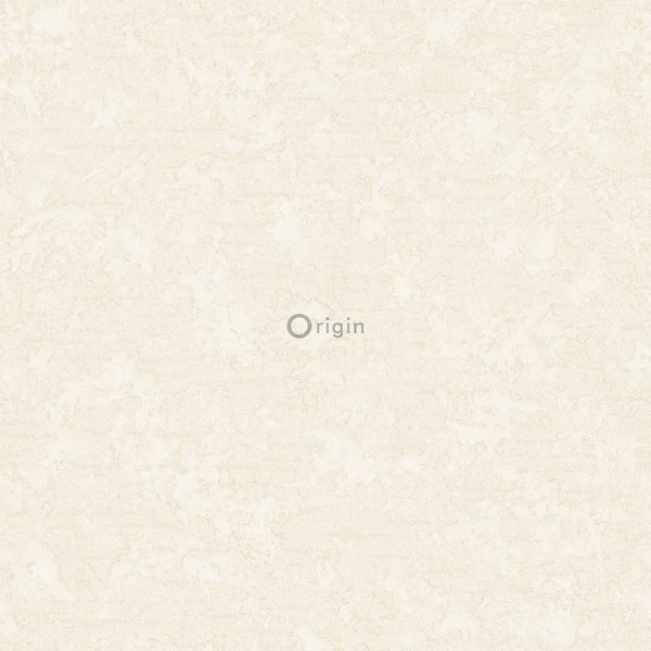 Strukturtapete mit Steinoptik-Muster, Origin Logo.