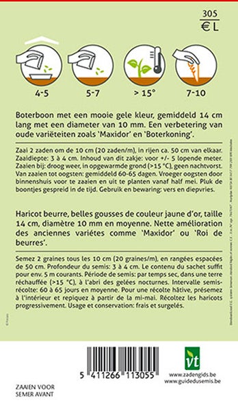 Informationen zu Aussaat und Ernte von Butterbohnen