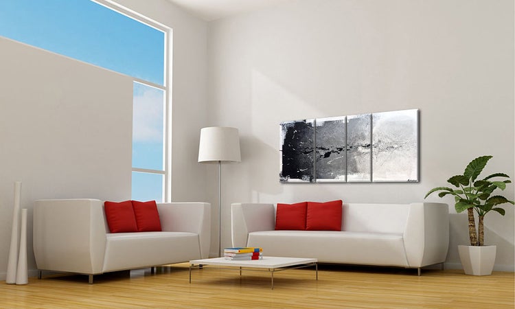 Das Wohnzimmerbild -Pure Splash- 170x70x2 cm handgemaltes Unikat