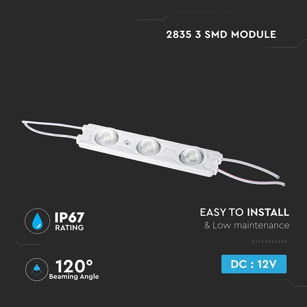 2835 3 SMD Modul für einfache Installation mit IP67 Schutzart und 120 Grad Abstrahlwinkel