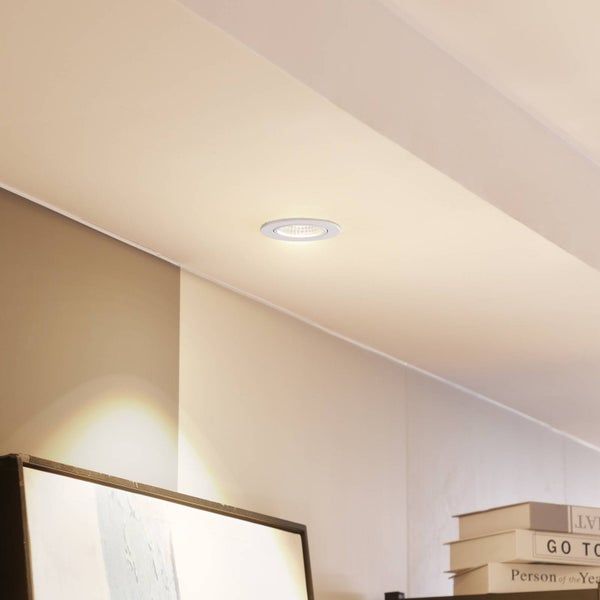 Arcchio LED Hochvolt Einbaustrahler Zarik (Modern) in Weiß aus Aluminium (1 flammig, ) - Strahler Einbauleuchte Deckenleuchte Wandleuchte Wohnzimmerleuchte