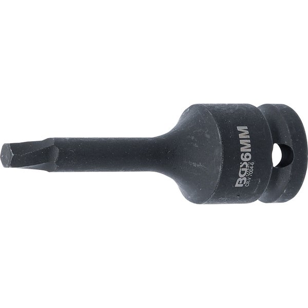 BGS Schraubenausdreher Antrieb Innenvierkant 12,5 mm (1/2) für defekten Innensechskant 6 mm - 7004-6
