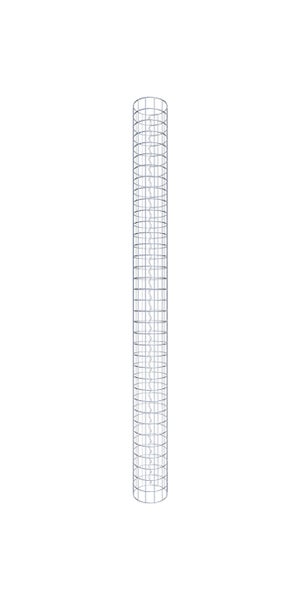 Gabionensäule Durchmesser 22 cm MW 5 x 5 cm rund - Höhe: 180 cm