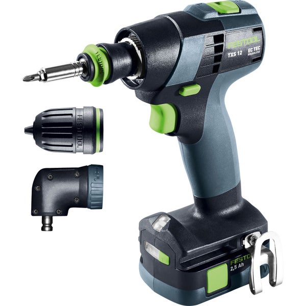 Festool Akku-Bohrschrauber TXS 12 2,5-Set / 2x 2,5 Ah Akku + Ladegerät im Systainer - 576874