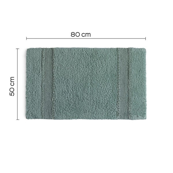 Baumwolle – Badematte cm 50 x 80 in grüner Farbe| Bessera