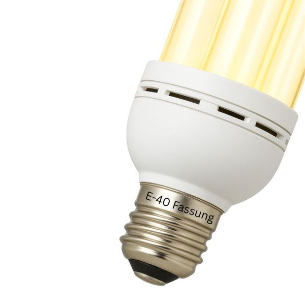 LED Leuchtmittel mit E40 Fassung und warm leuchtenden Filamenten