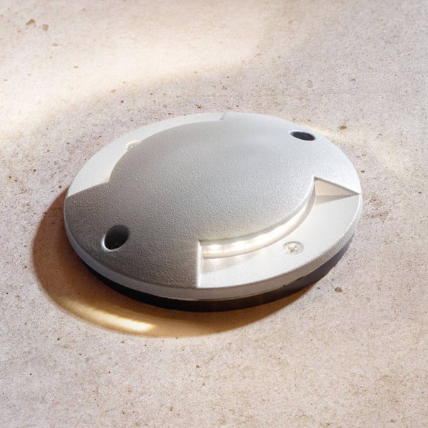 Lindby LED Bodeneinbauleuchte Nandita (Modern) in Alu aus Aluminium (1 flammig, ) - Außenleuchte für Garten Terasse Balkon & Haus