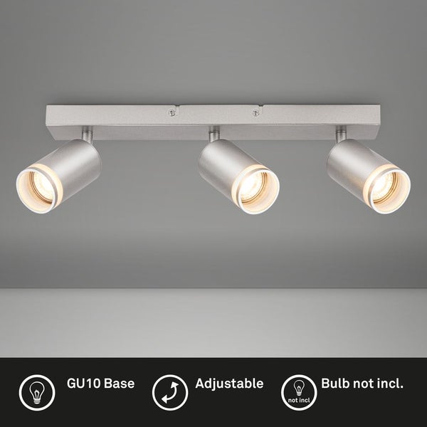 Deckenstrahler Deckenleuchte Deckenlampe Schlafzimmer Schwenkbar 3-flammig GU10