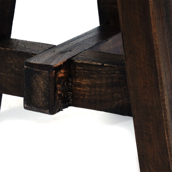 Pflanzenhocker Bern Mahagoni Massivholz 03 dunkelbraun
