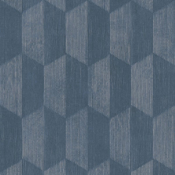 Tapete mit grafischem Muster und vertikalen Streifen