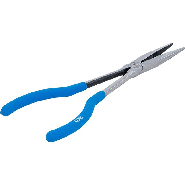 Flachrundzange mit blauem Griff